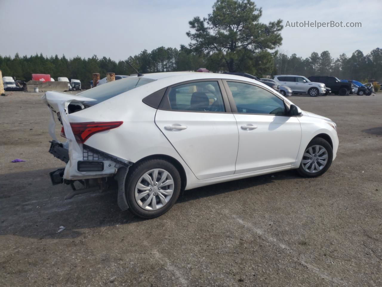 2021 Hyundai Accent Se White vin: 3KPC24A6XME151958