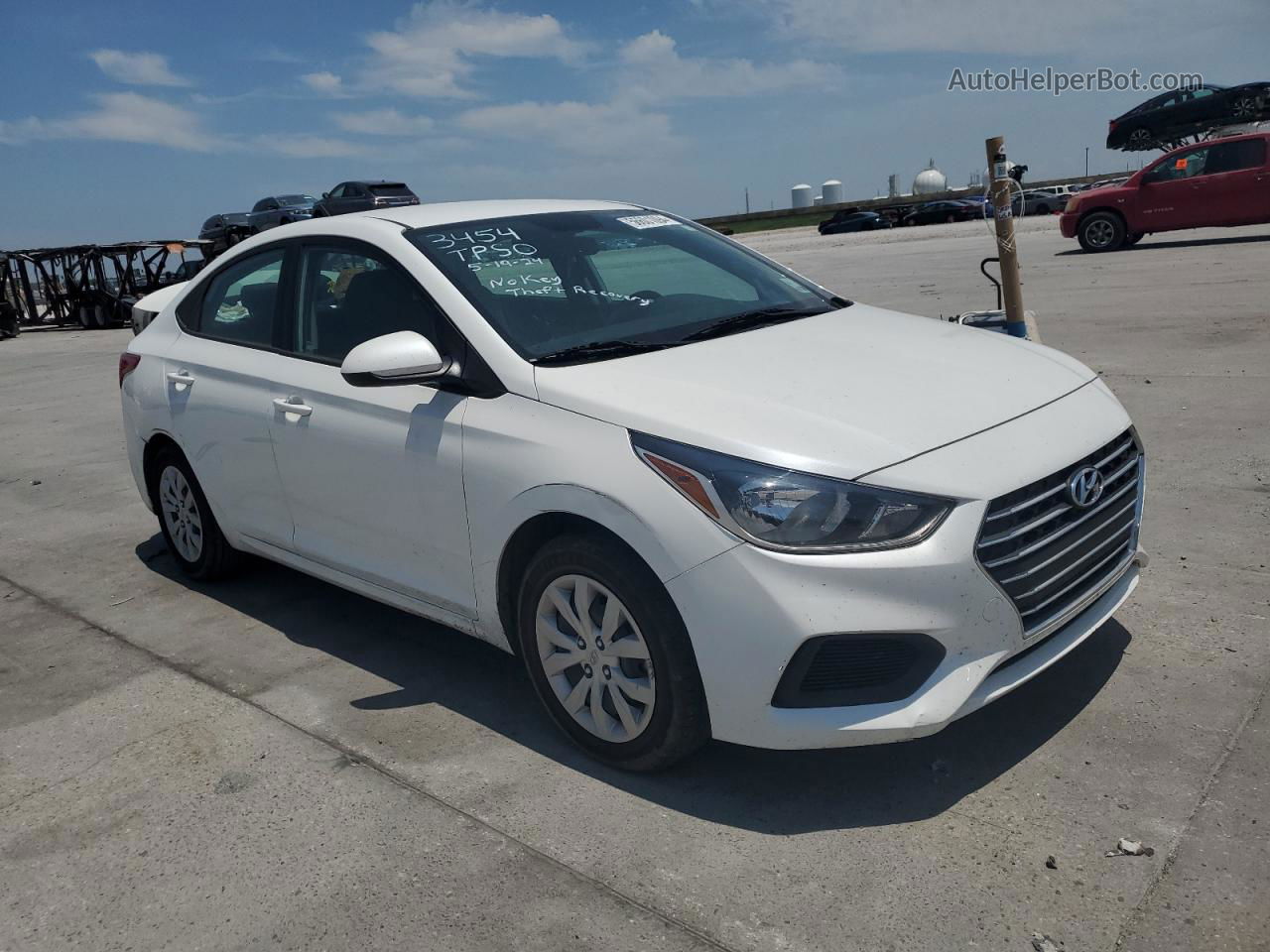 2021 Hyundai Accent Se Белый vin: 3KPC24A6XME152947