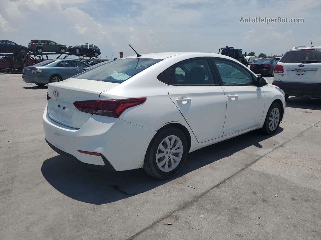 2021 Hyundai Accent Se White vin: 3KPC24A6XME152947