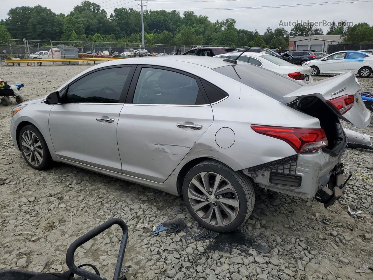 2021 Hyundai Accent Limited Silver vin: 3KPC34A61ME143275