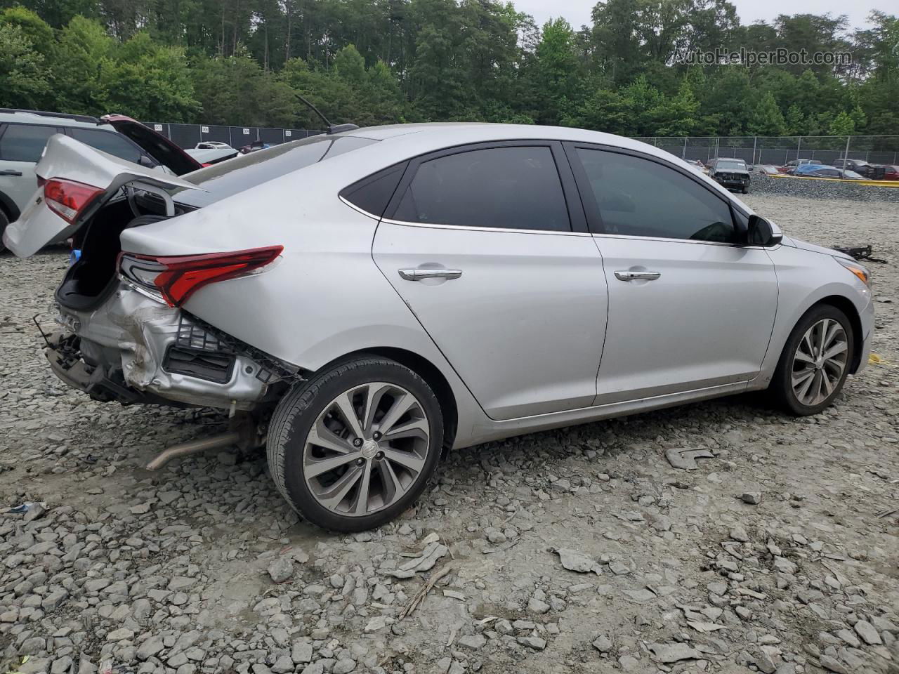 2021 Hyundai Accent Limited Silver vin: 3KPC34A61ME143275