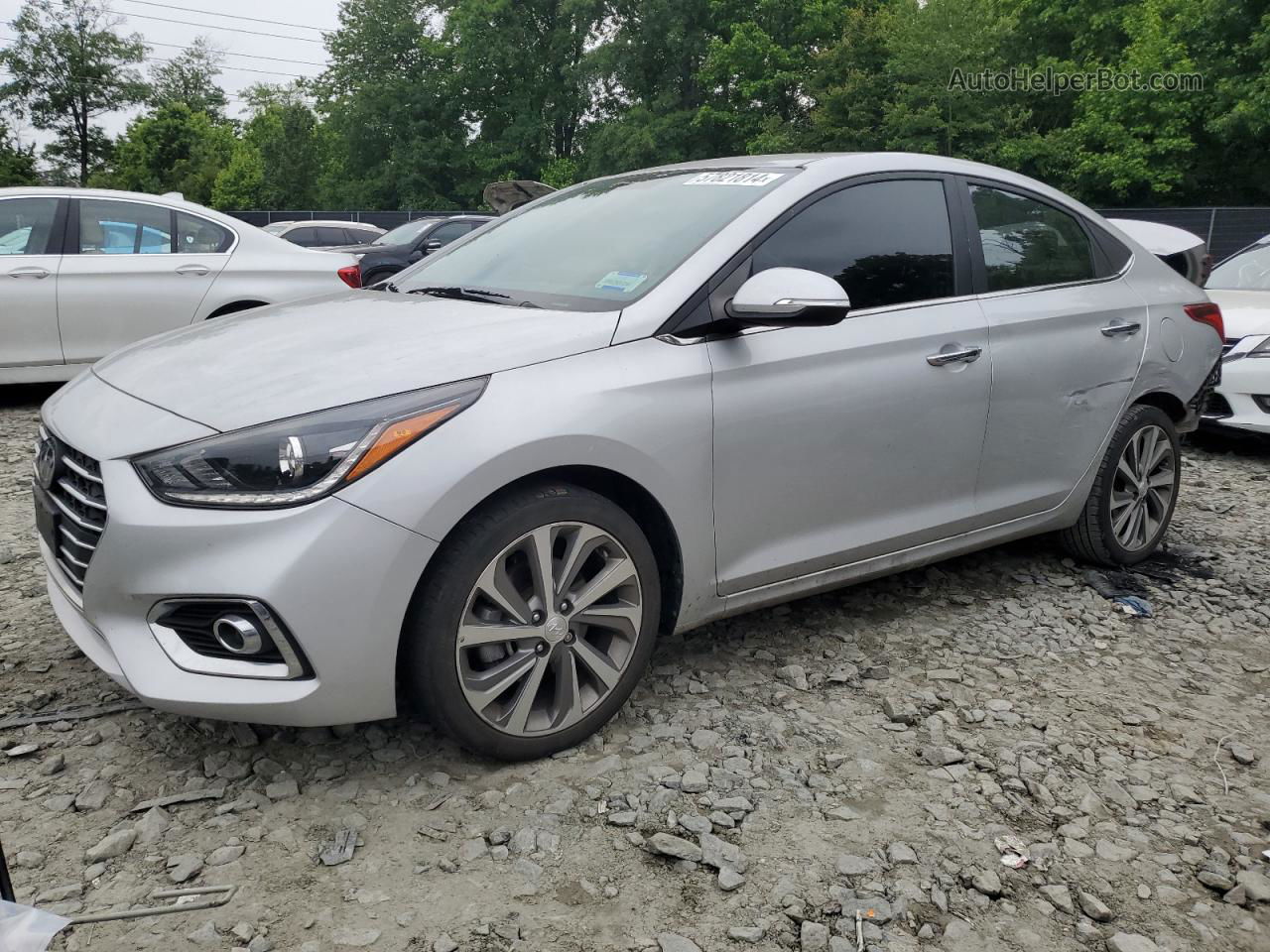 2021 Hyundai Accent Limited Серебряный vin: 3KPC34A61ME143275