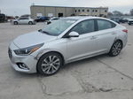 2021 Hyundai Accent Limited Silver vin: 3KPC34A68ME128806