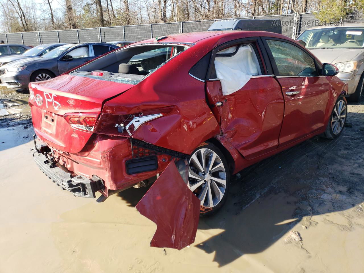 2021 Hyundai Accent Limited Red vin: 3KPC34A6XME145204