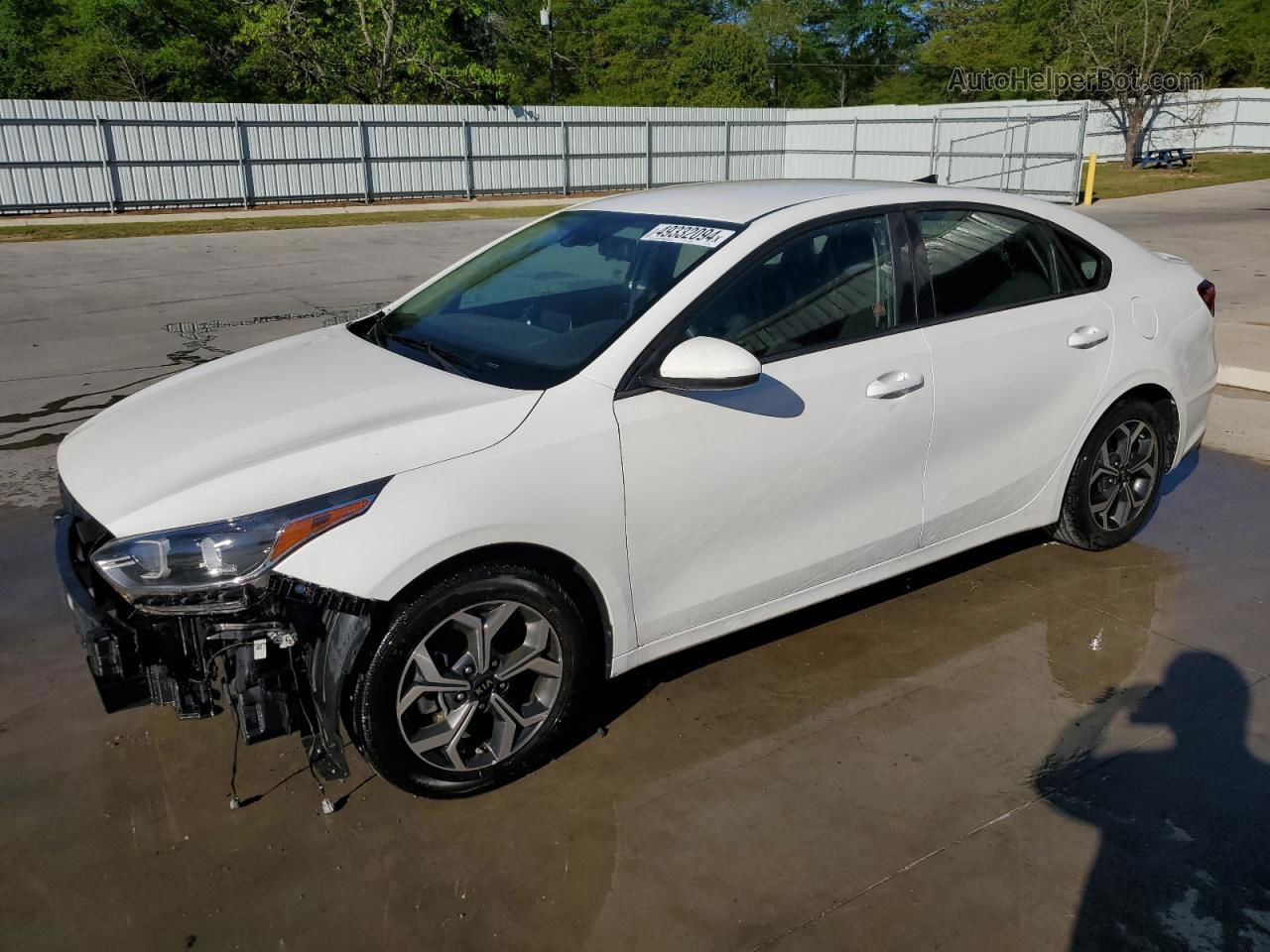 2020 Kia Forte Fe White vin: 3KPF24AD0LE148500