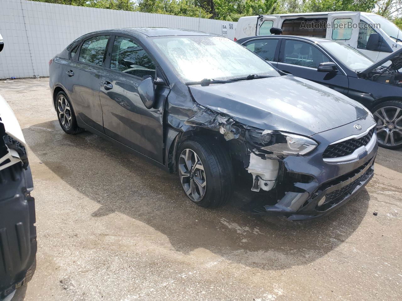 2020 Kia Forte Fe Gray vin: 3KPF24AD0LE190942