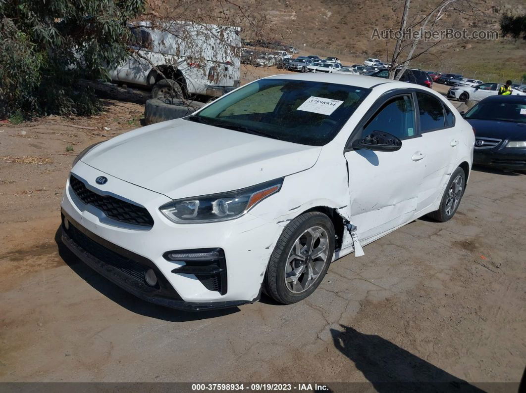 2020 Kia Forte Lxs White vin: 3KPF24AD0LE195154