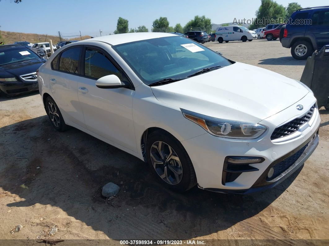 2020 Kia Forte Lxs White vin: 3KPF24AD0LE195154