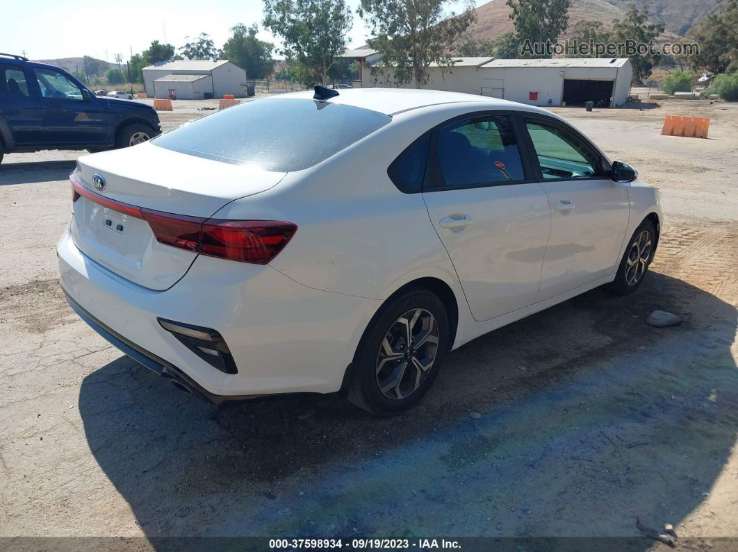 2020 Kia Forte Lxs White vin: 3KPF24AD0LE195154