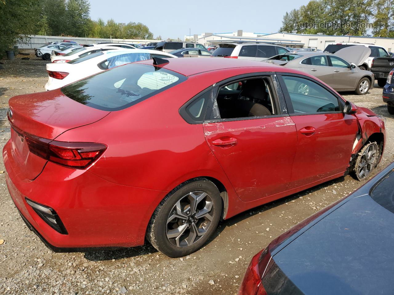 2020 Kia Forte Fe Красный vin: 3KPF24AD0LE231974