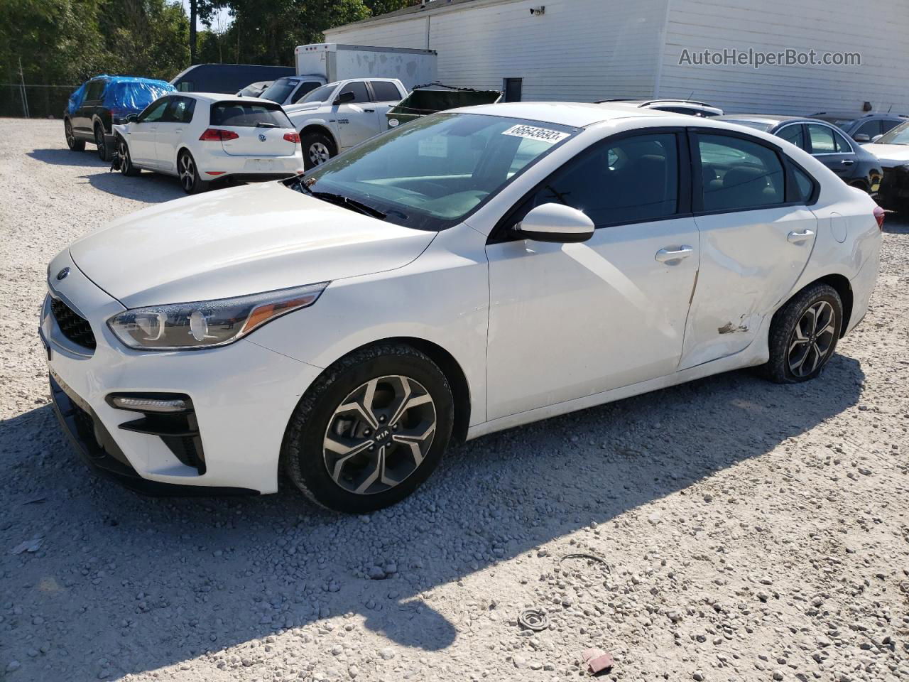 2020 Kia Forte Fe White vin: 3KPF24AD0LE247124