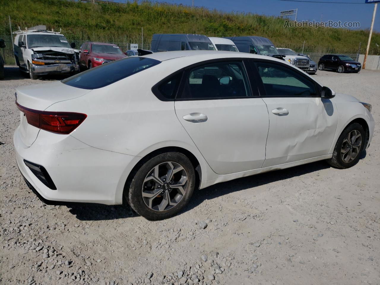 2020 Kia Forte Fe White vin: 3KPF24AD0LE247124