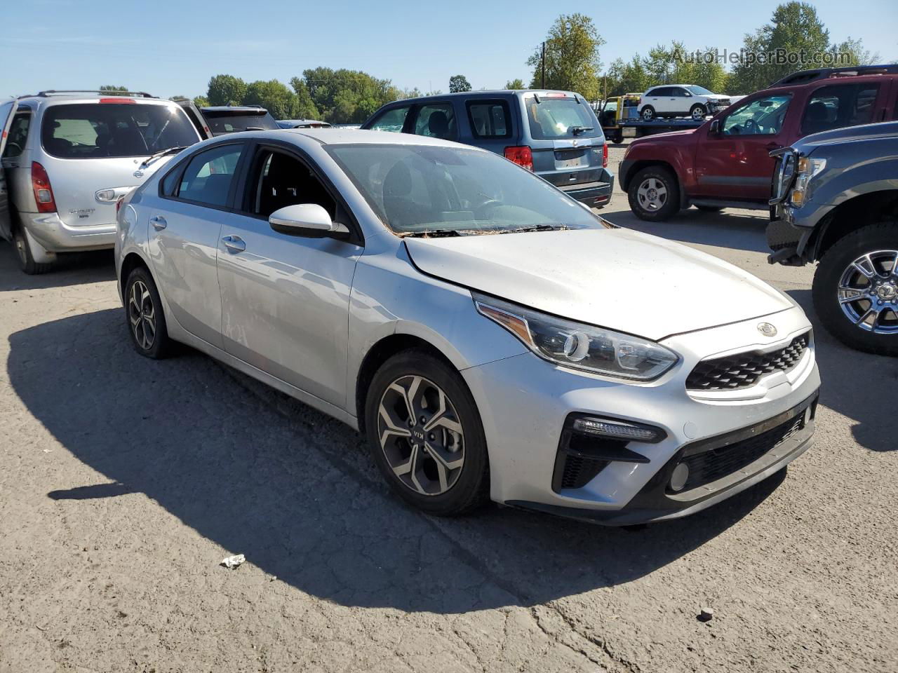 2020 Kia Forte Fe Silver vin: 3KPF24AD1LE142219