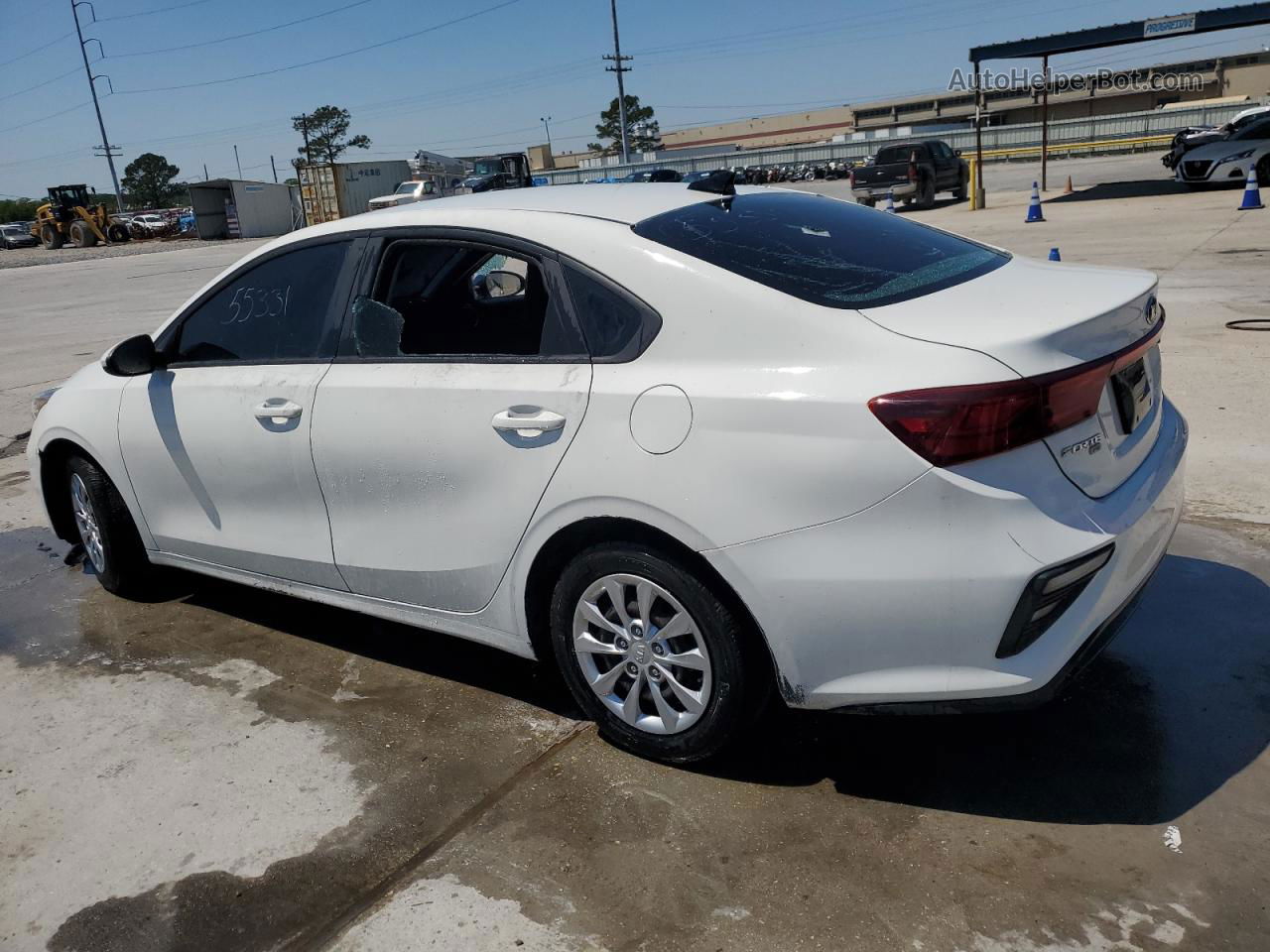 2020 Kia Forte Fe White vin: 3KPF24AD1LE173356