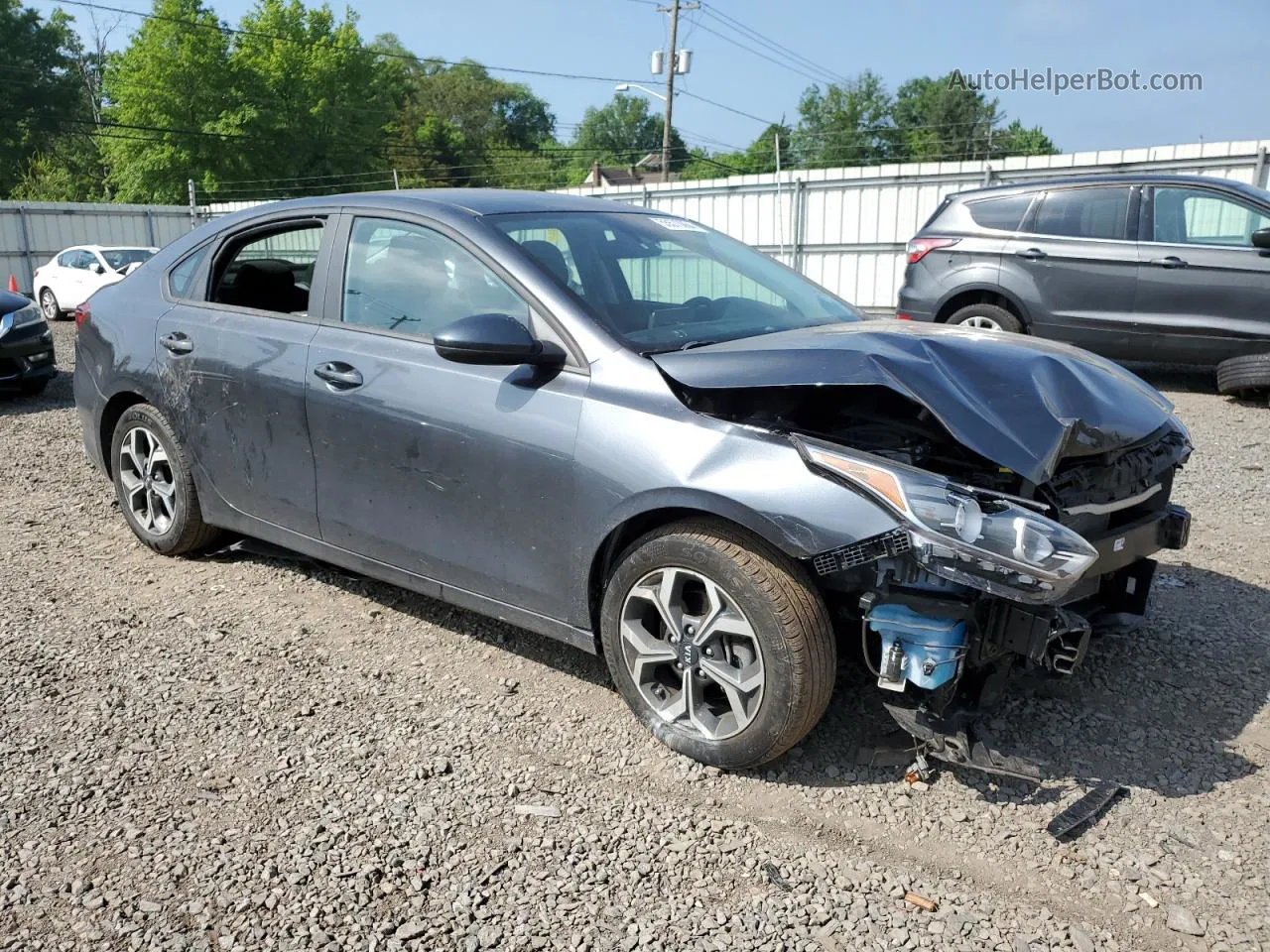 2020 Kia Forte Fe Gray vin: 3KPF24AD1LE210812