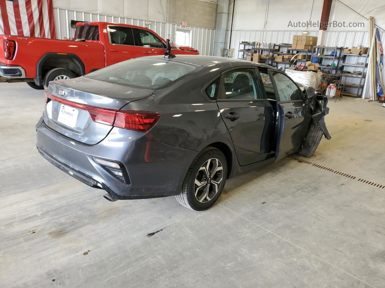 2020 Kia Forte Fe Gray vin: 3KPF24AD1LE236259