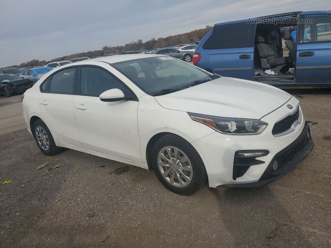 2020 Kia Forte Fe White vin: 3KPF24AD2LE144092