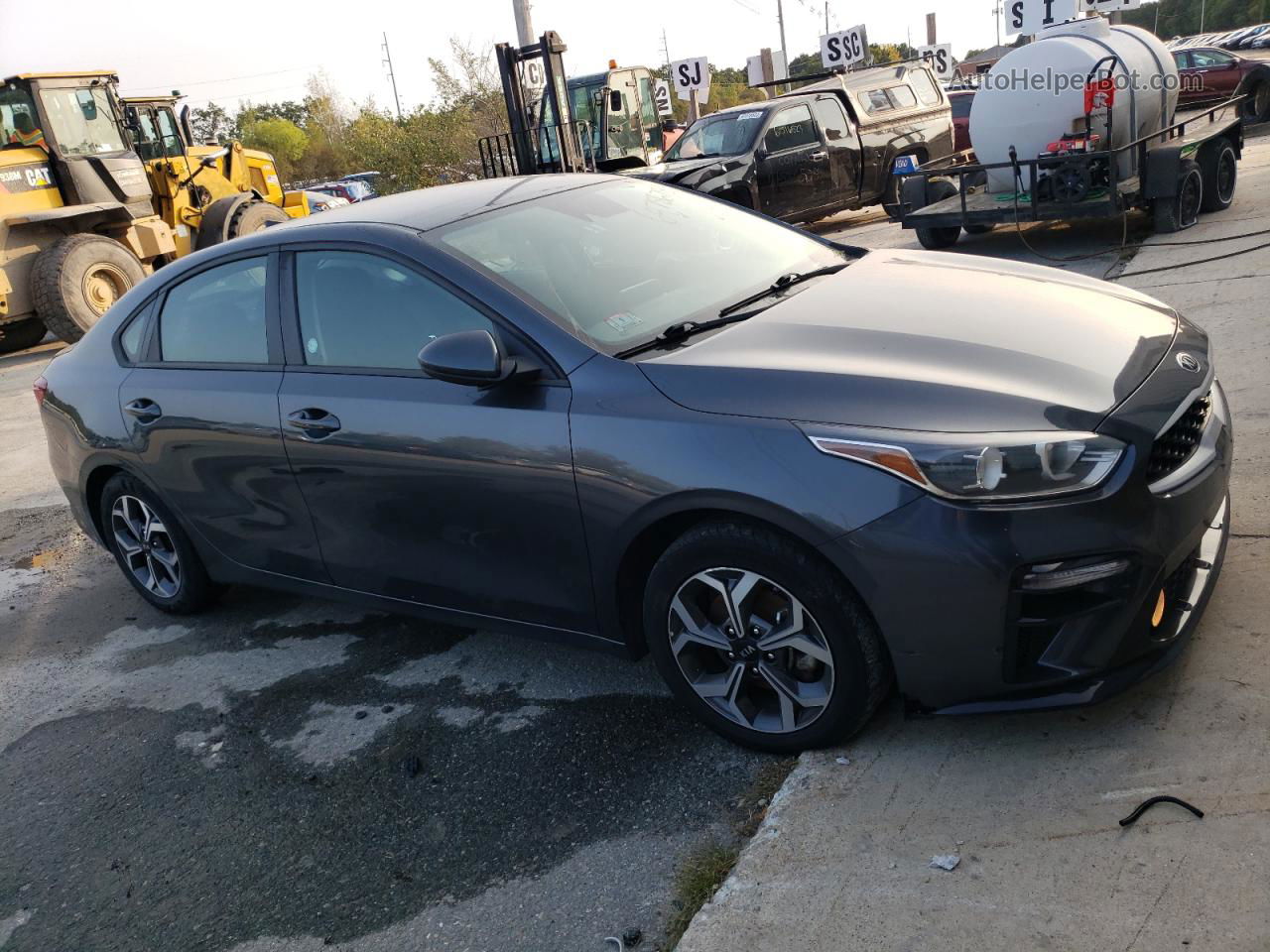 2020 Kia Forte Fe Gray vin: 3KPF24AD2LE154413