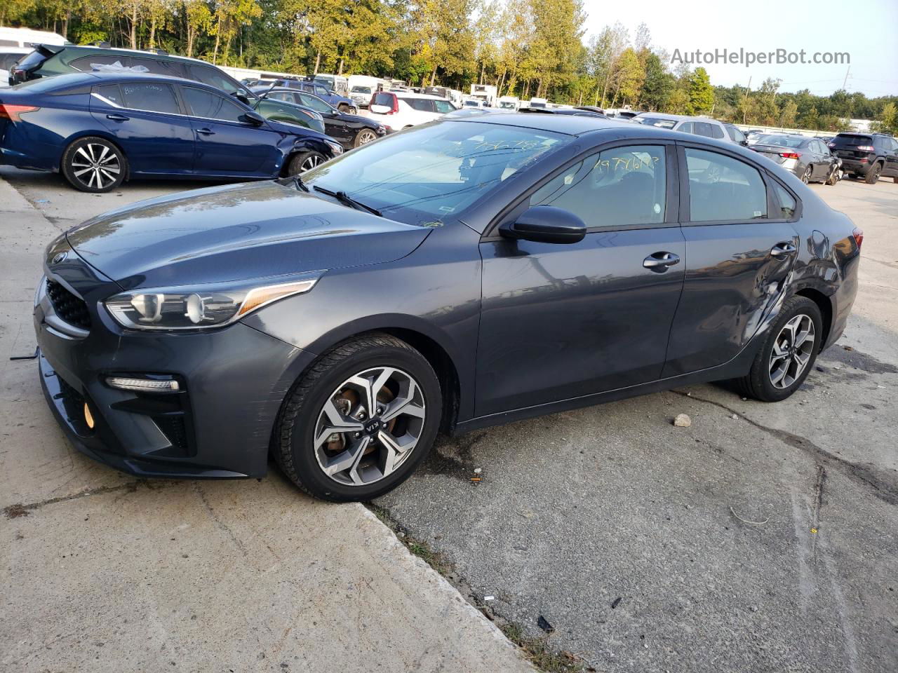 2020 Kia Forte Fe Gray vin: 3KPF24AD2LE154413