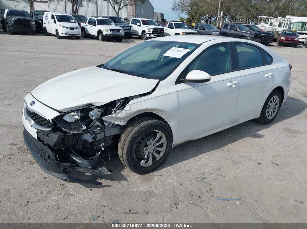 2020 Kia Forte Fe White vin: 3KPF24AD2LE173950