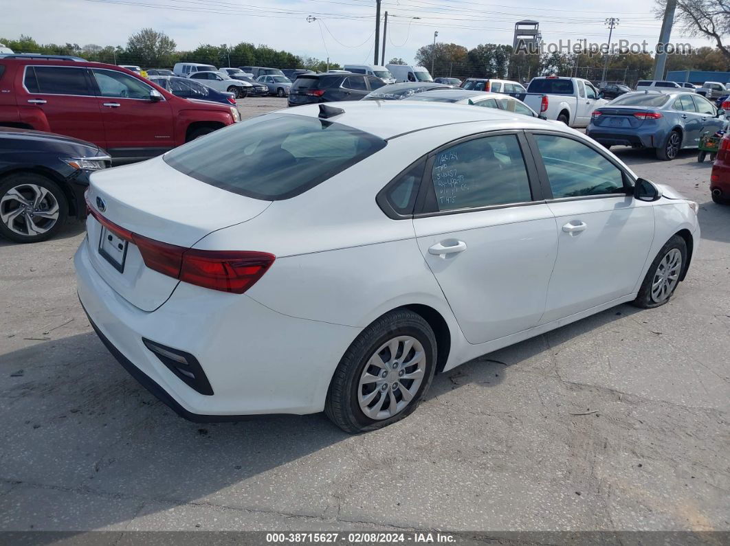 2020 Kia Forte Fe White vin: 3KPF24AD2LE173950