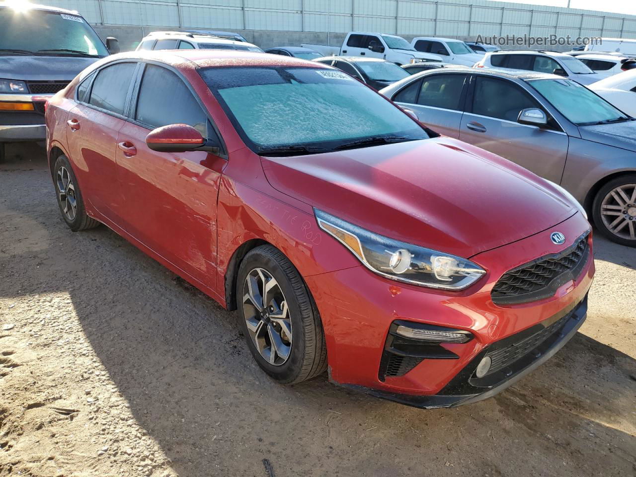 2020 Kia Forte Fe Красный vin: 3KPF24AD2LE176704