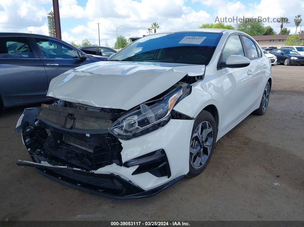 2020 Kia Forte Lxs White vin: 3KPF24AD2LE190585