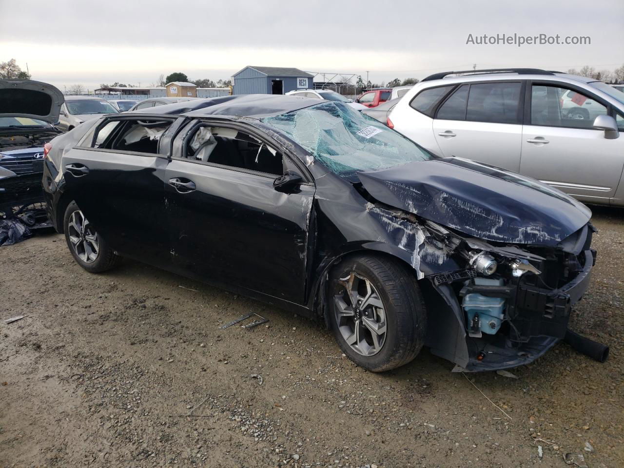 2020 Kia Forte Fe Черный vin: 3KPF24AD2LE200225