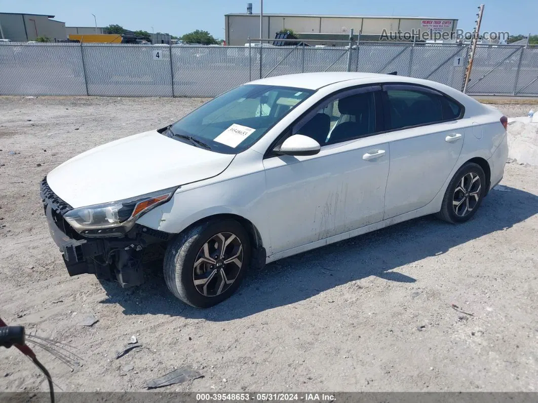 2020 Kia Forte Lxs White vin: 3KPF24AD3LE148409