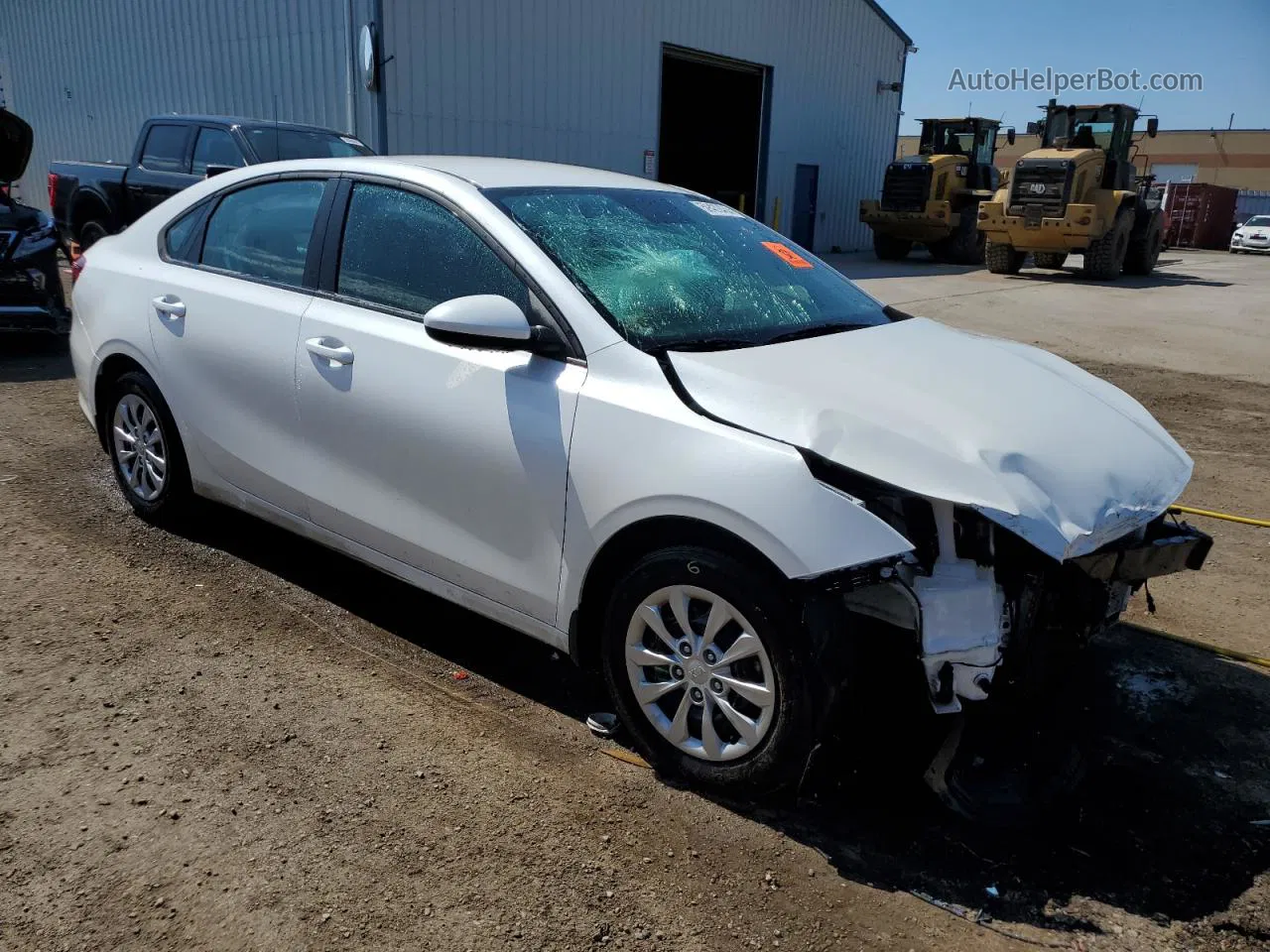 2020 Kia Forte Fe White vin: 3KPF24AD3LE156154