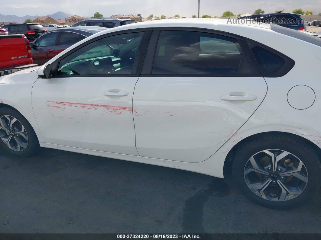 2020 Kia Forte Lxs White vin: 3KPF24AD3LE179580