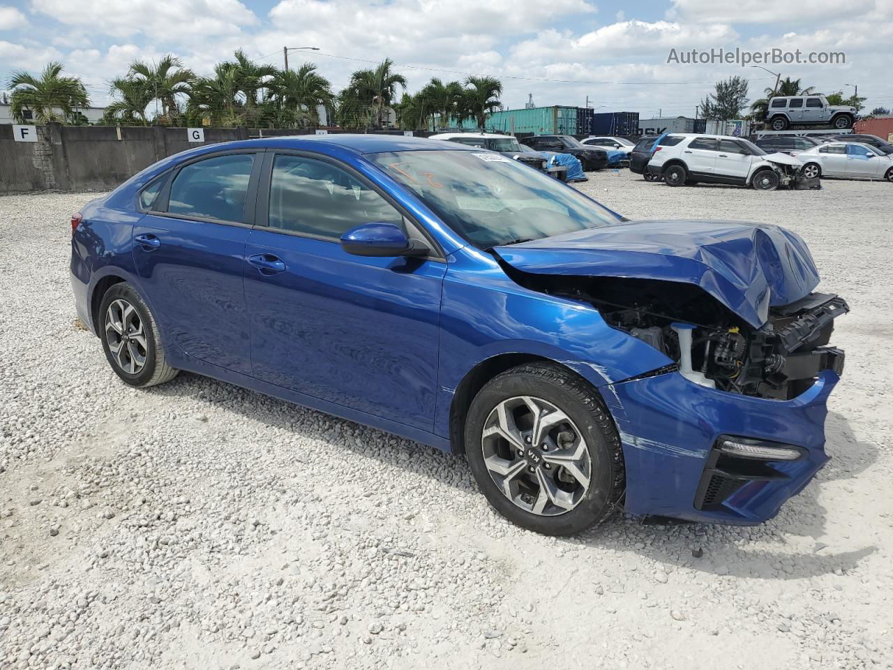 2020 Kia Forte Fe Синий vin: 3KPF24AD3LE226347