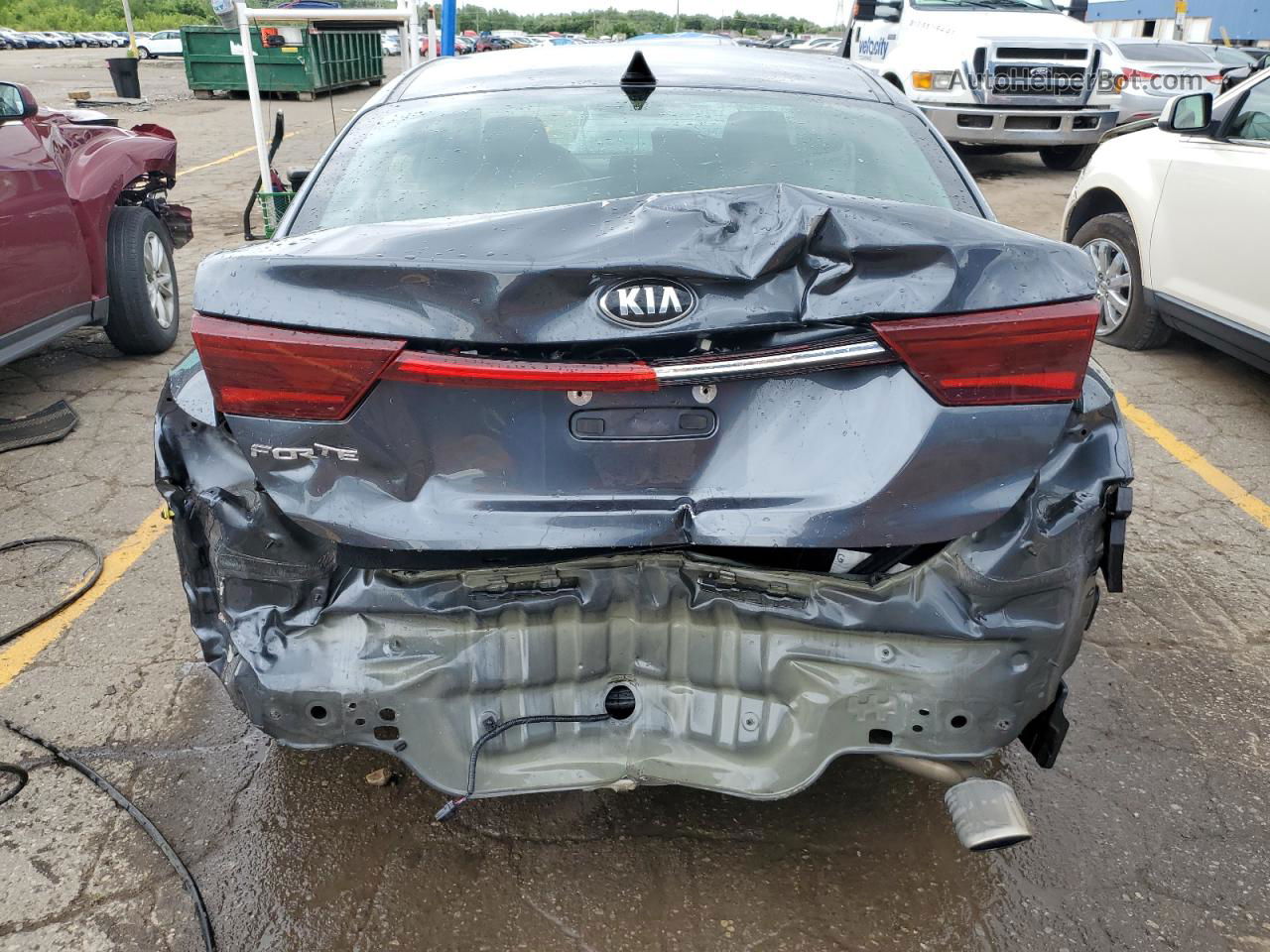 2020 Kia Forte Fe Gray vin: 3KPF24AD4LE157300