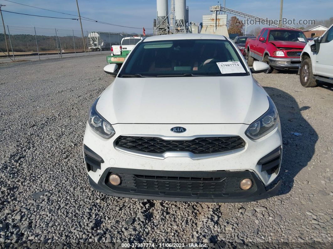 2020 Kia Forte Fe White vin: 3KPF24AD4LE184951