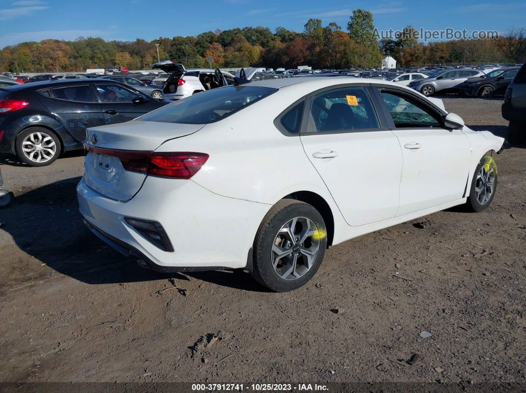 2020 Kia Forte Lxs White vin: 3KPF24AD4LE186070