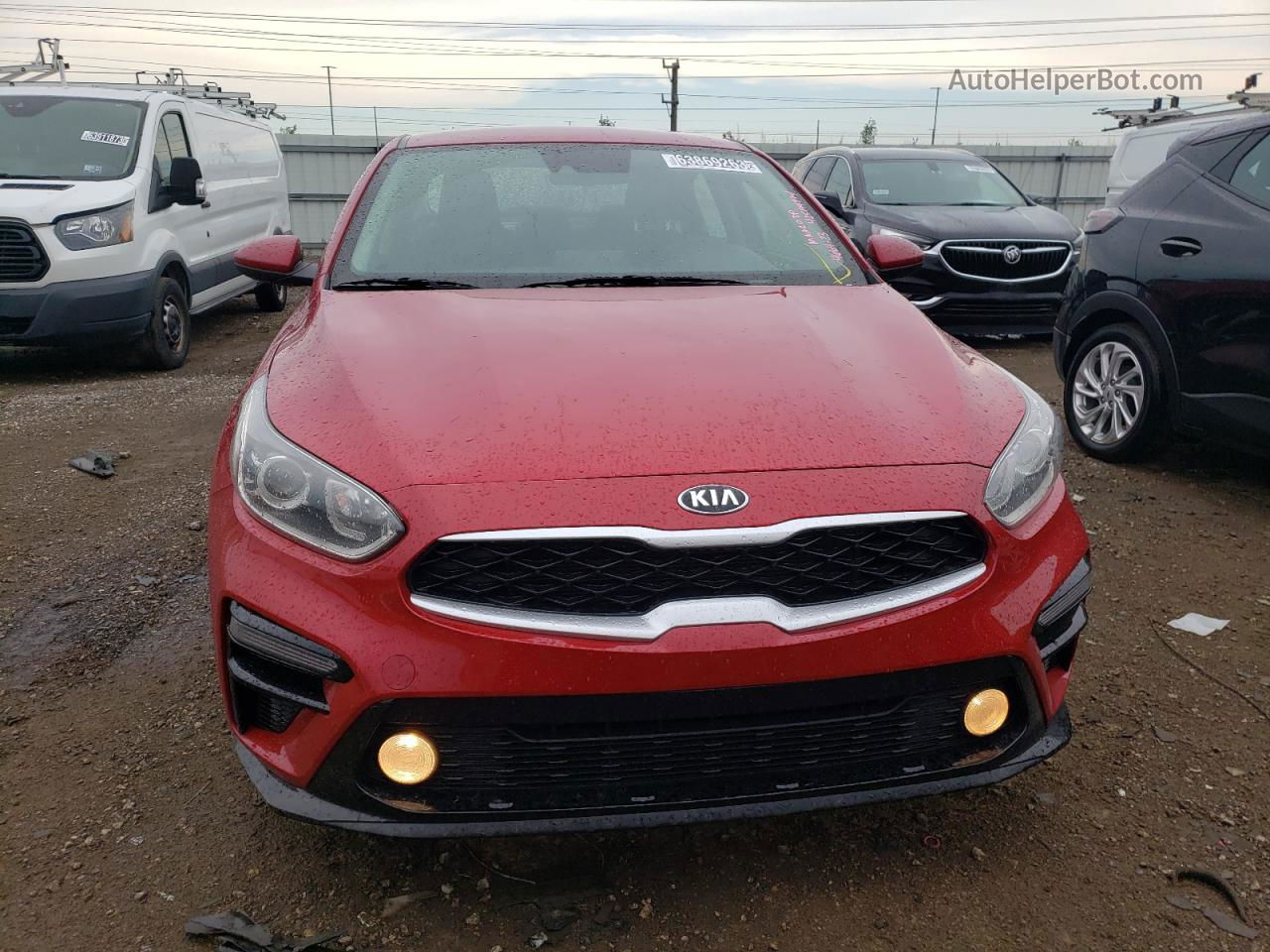 2020 Kia Forte Fe Красный vin: 3KPF24AD4LE187753