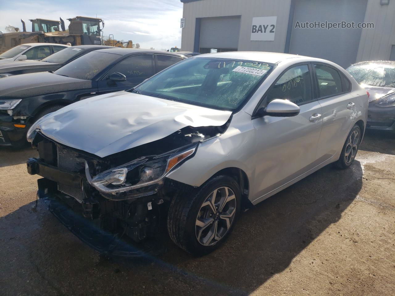 2020 Kia Forte Fe Silver vin: 3KPF24AD4LE192175