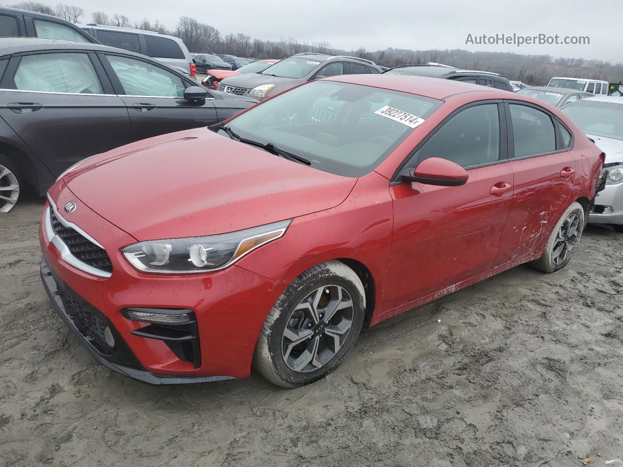 2020 Kia Forte Fe Красный vin: 3KPF24AD4LE211601