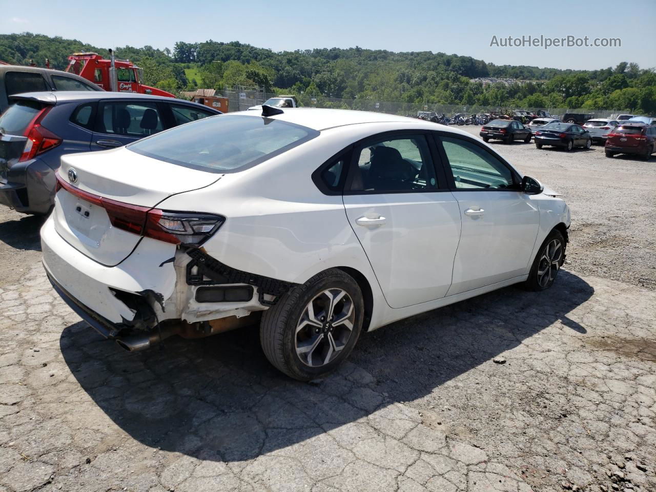 2020 Kia Forte Fe White vin: 3KPF24AD4LE212604