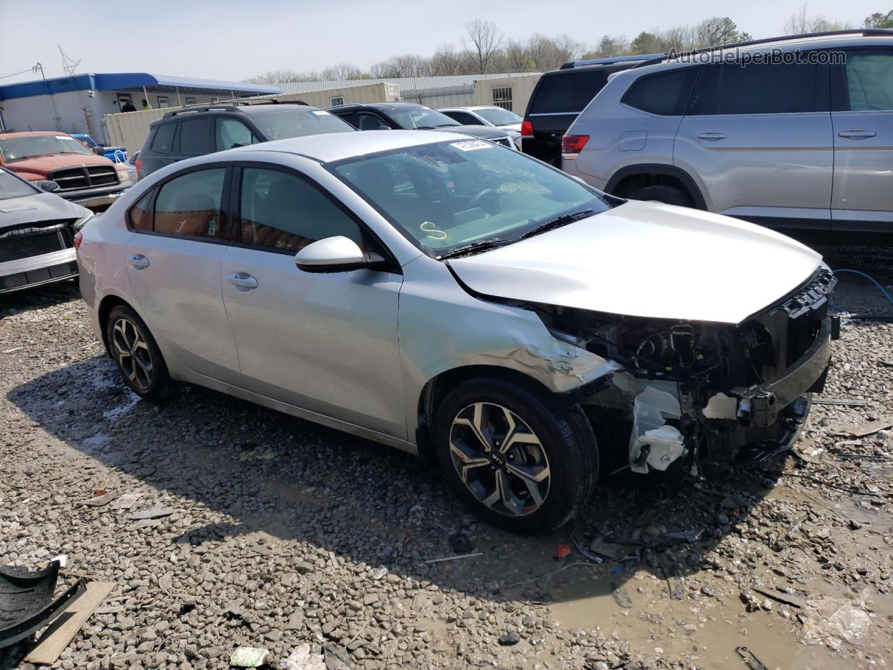 2020 Kia Forte Fe Silver vin: 3KPF24AD4LE218354