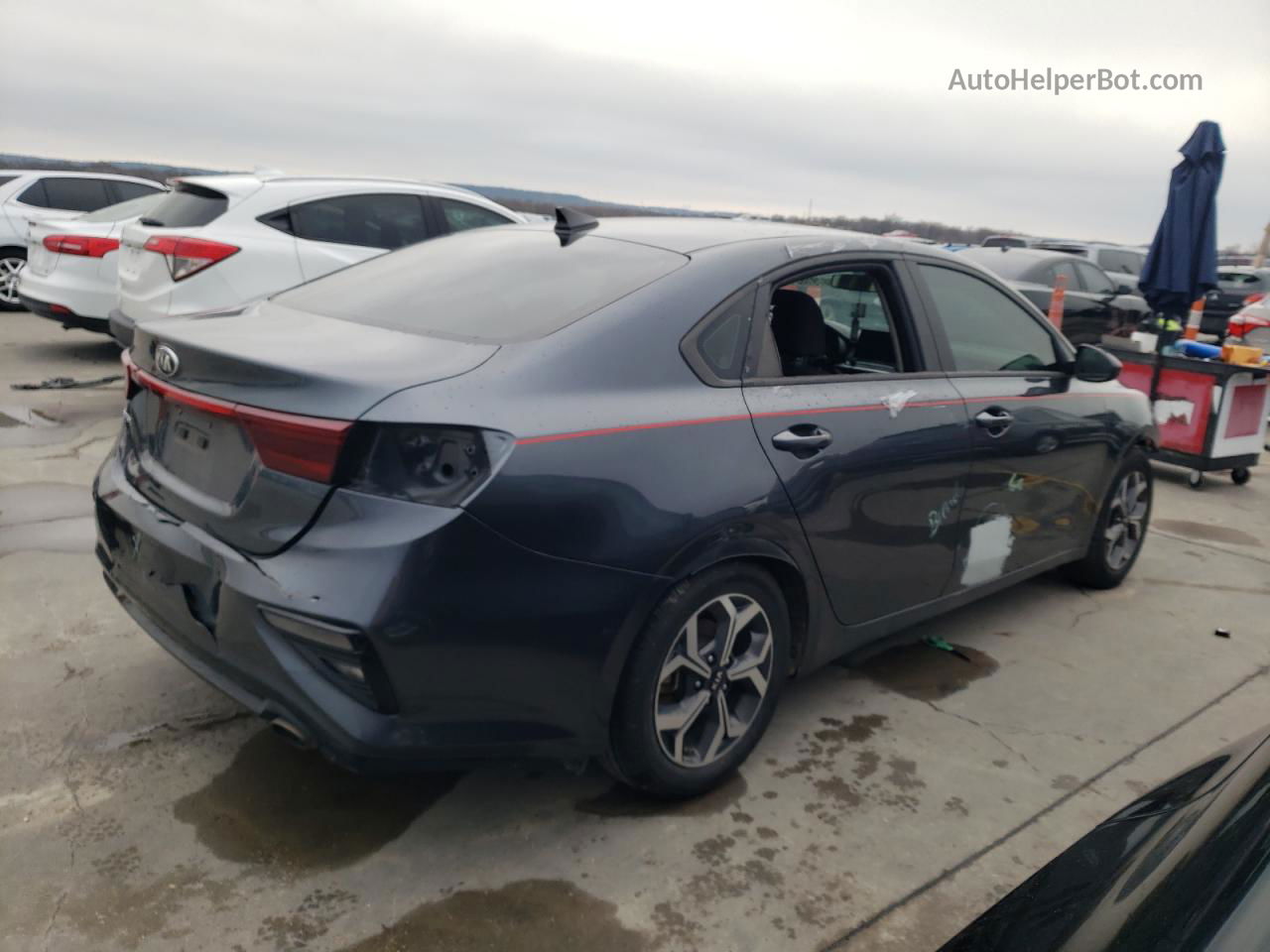 2020 Kia Forte Fe Gray vin: 3KPF24AD4LE220282