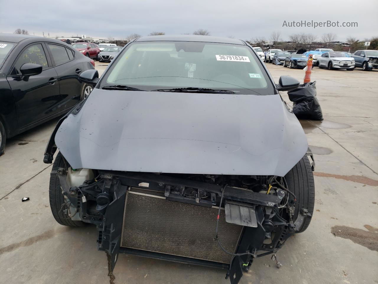 2020 Kia Forte Fe Gray vin: 3KPF24AD4LE220282