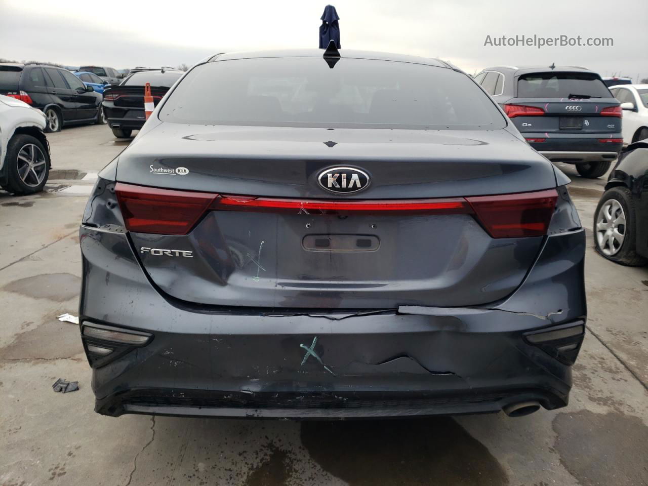 2020 Kia Forte Fe Gray vin: 3KPF24AD4LE220282