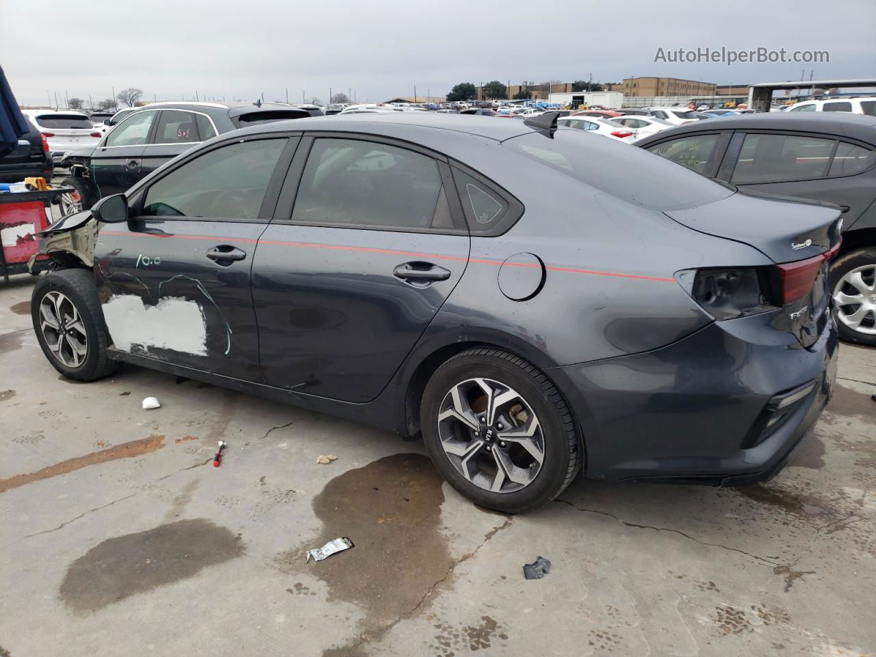 2020 Kia Forte Fe Gray vin: 3KPF24AD4LE220282