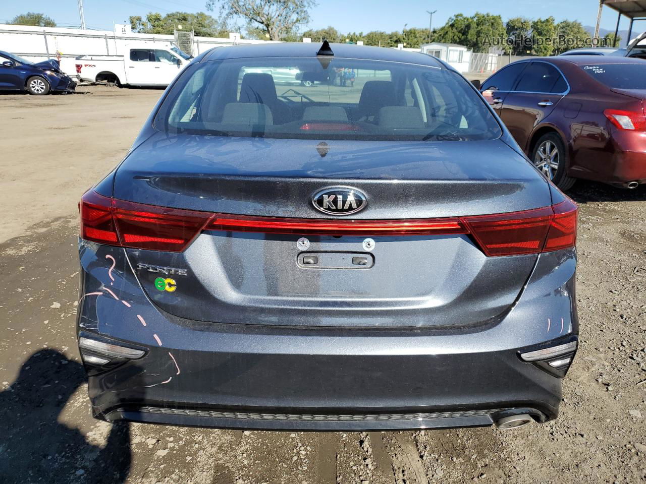 2020 Kia Forte Fe Gray vin: 3KPF24AD4LE235414