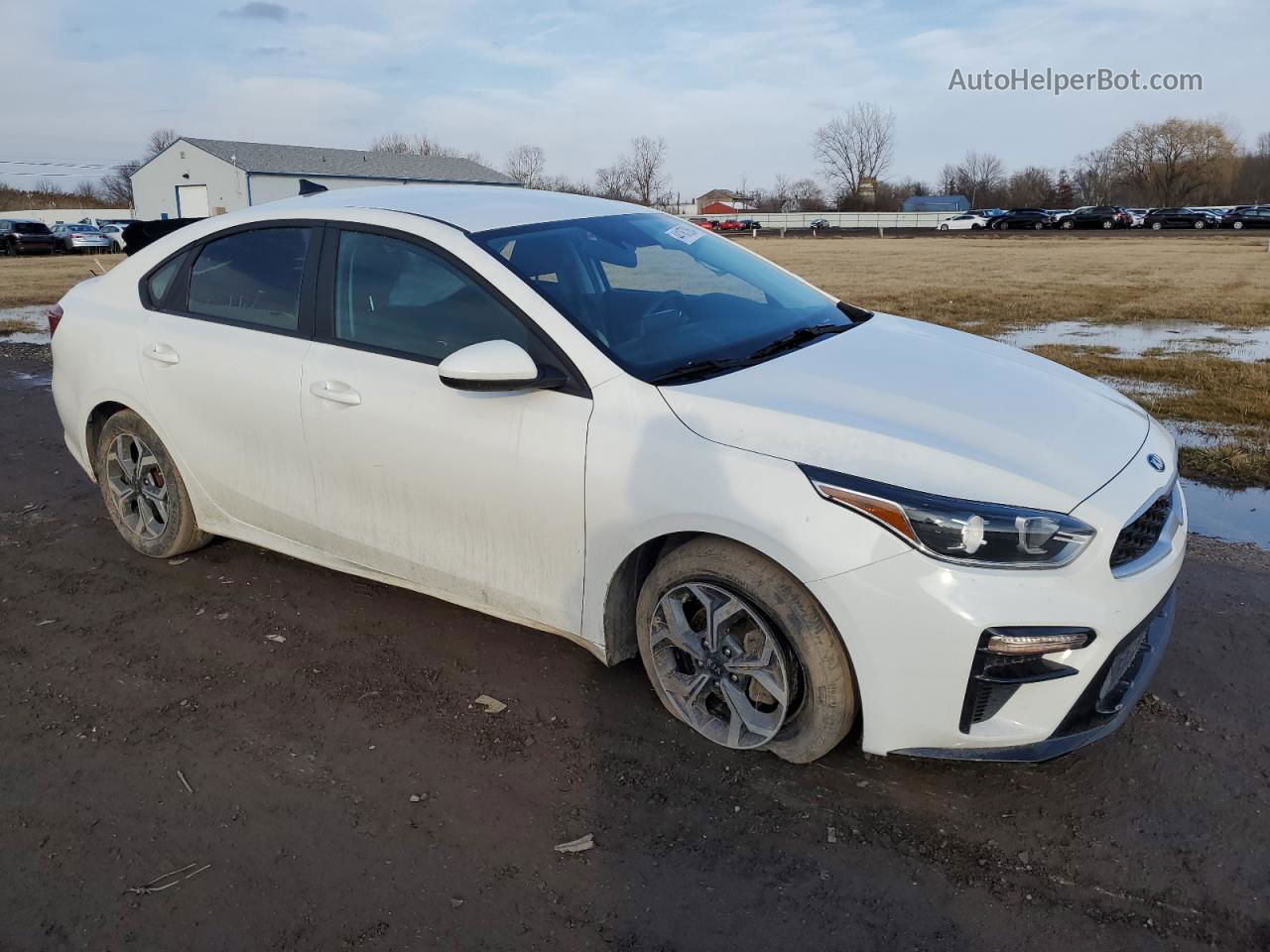 2020 Kia Forte Fe White vin: 3KPF24AD4LE254500