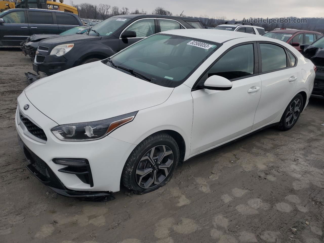 2020 Kia Forte Fe White vin: 3KPF24AD5LE140845