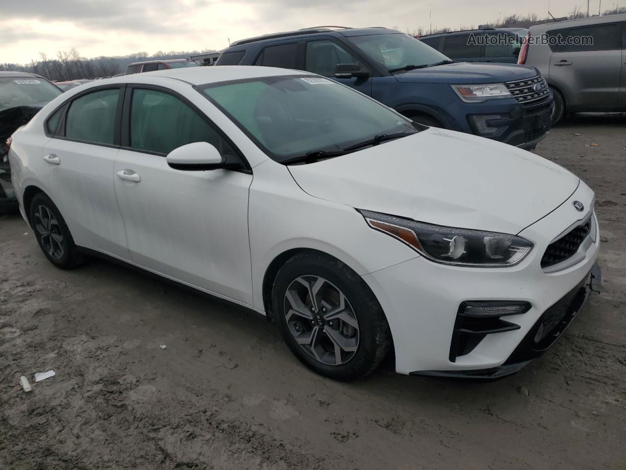 2020 Kia Forte Fe White vin: 3KPF24AD5LE140845