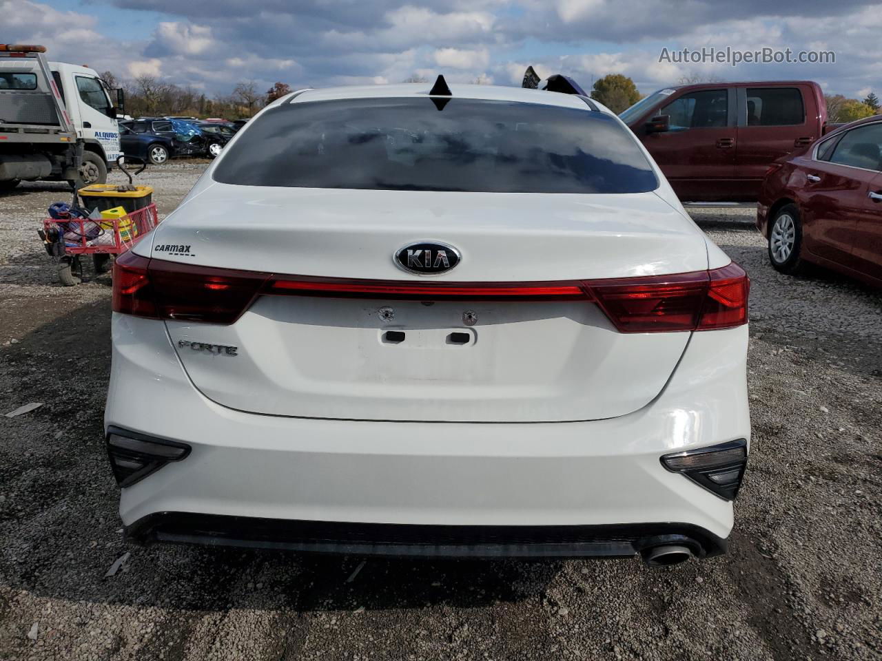 2020 Kia Forte Fe White vin: 3KPF24AD5LE154471