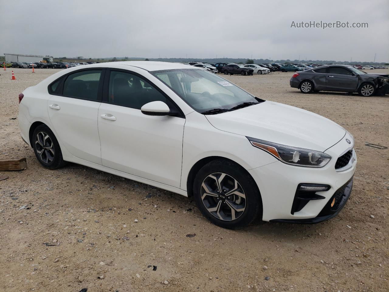 2020 Kia Forte Fe White vin: 3KPF24AD5LE201658